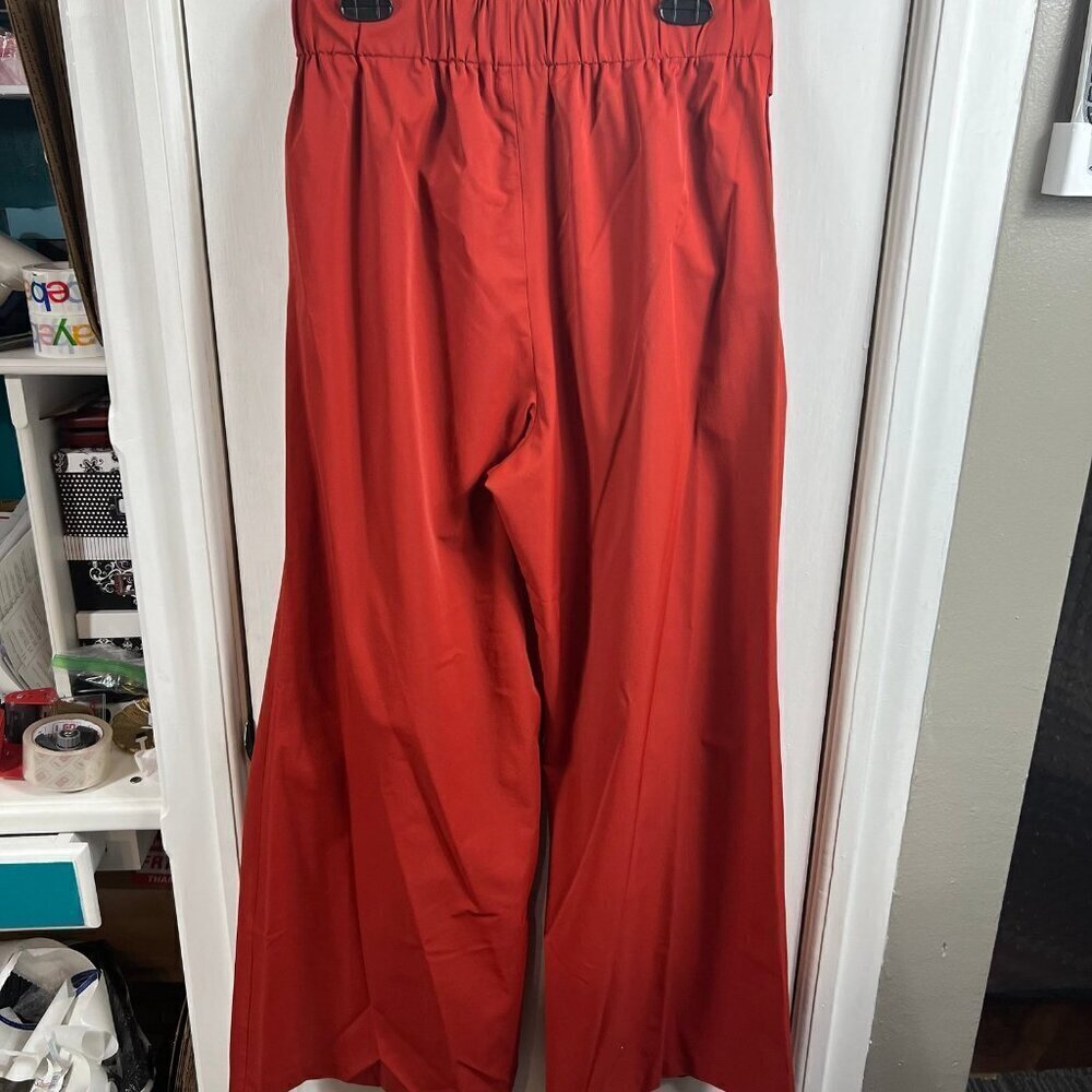 Sachin & Babi Sophie Pants rust wide leg paper bag waist.  Size 12 - Picture 11 of 12